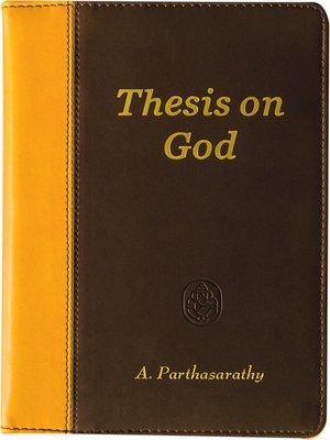 cover image of Thesis on God